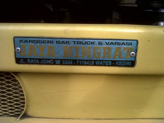 karoseri bak truk Jaya Ningrat Wates
