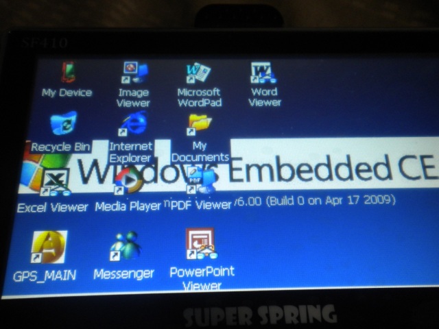 tampilan Windows CE di Super spring