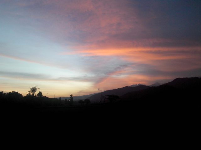 sunset gunung wilis gunung Ngliman
